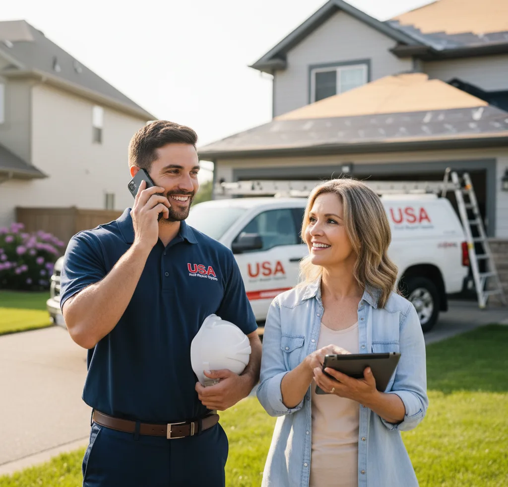 USA Roof Repair Experts customer support in Lamoni